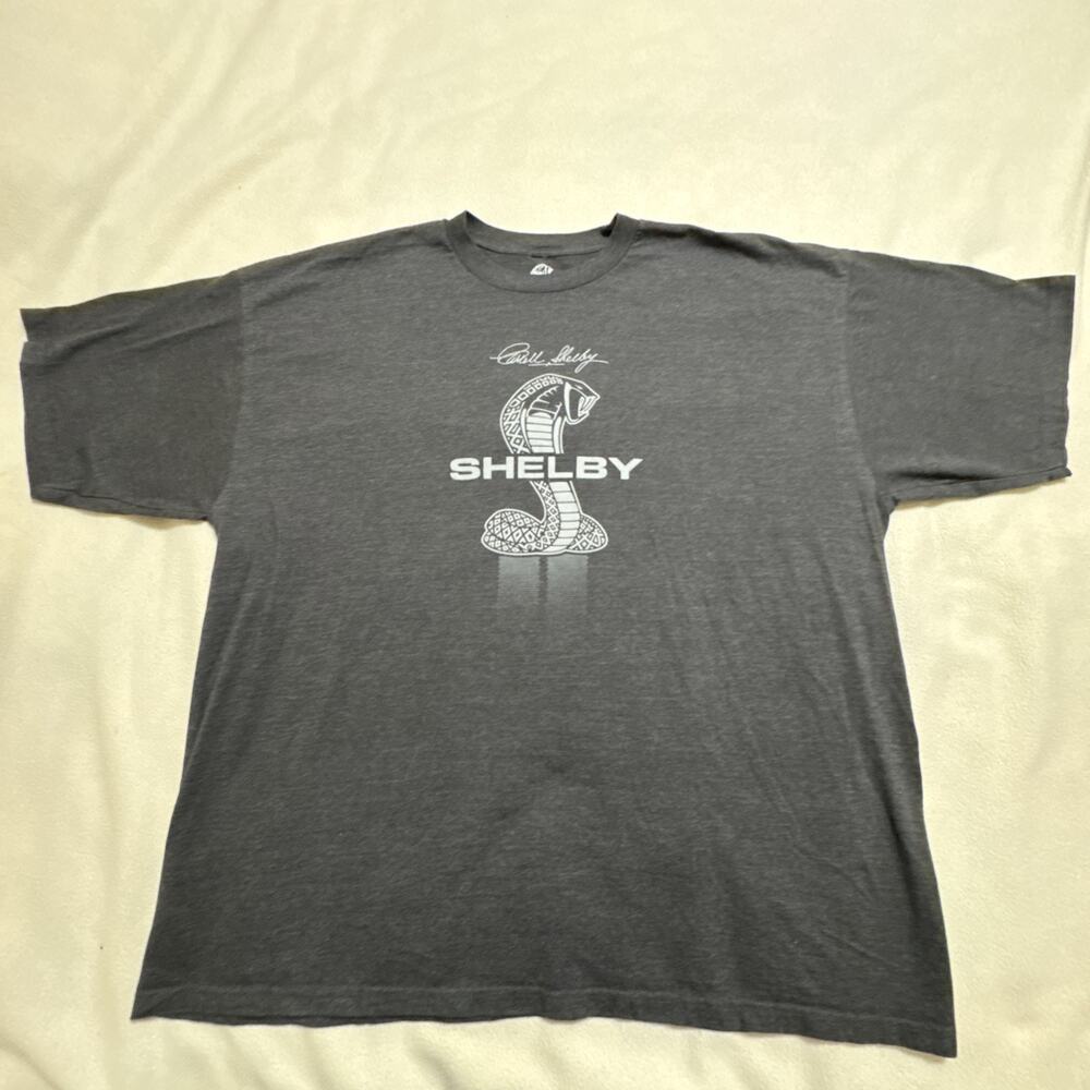 Shelby -American Classic Grey Shirt Size 3XL With Cobra On The Front Graphic